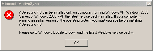 Unsupported OS